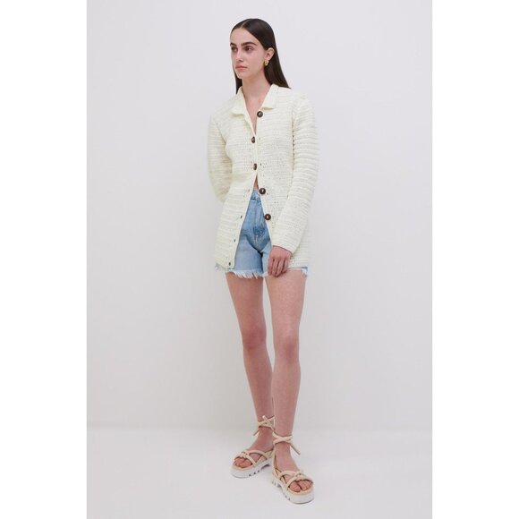 NWT Jonathan Simkhai x Elexiay Crochet Cardigan S - Picture 4 of 5